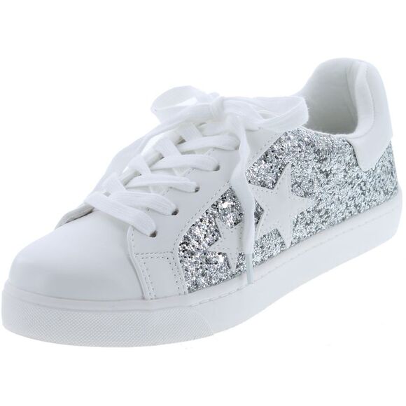 Soda Wander Silver Glitter Womens fashion-sneakers 6 NEW - Picture 1 of 2